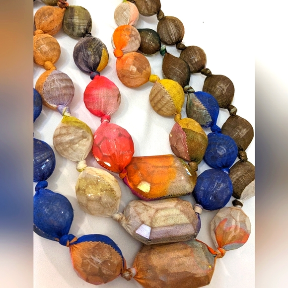 Silvia Tcherassi Paris Couture Runway Modern Art Necklace Avant Garde - Picture 8 of 16